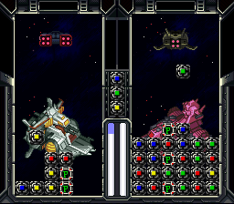 SD Gundam - Power Formation Puzzle (Japan) In game screenshot